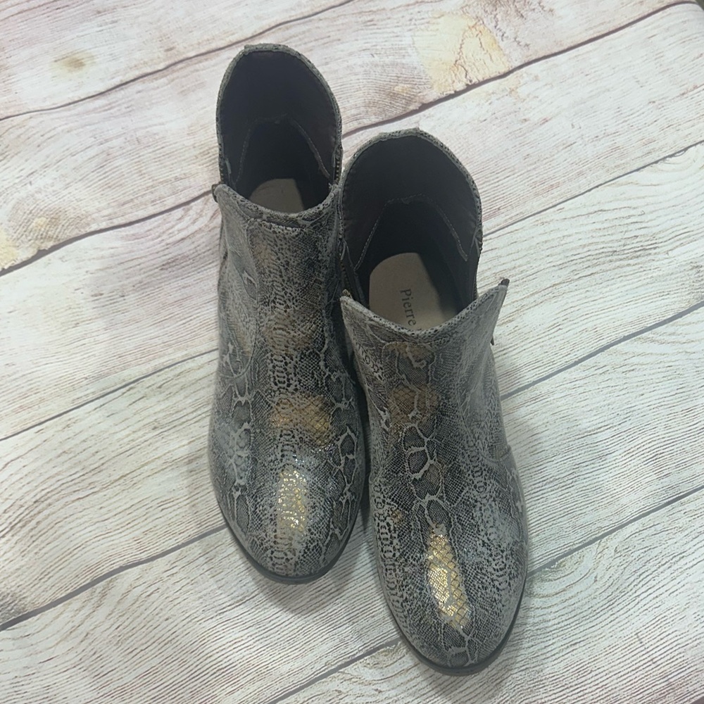 Snakeskin Ankle Boots